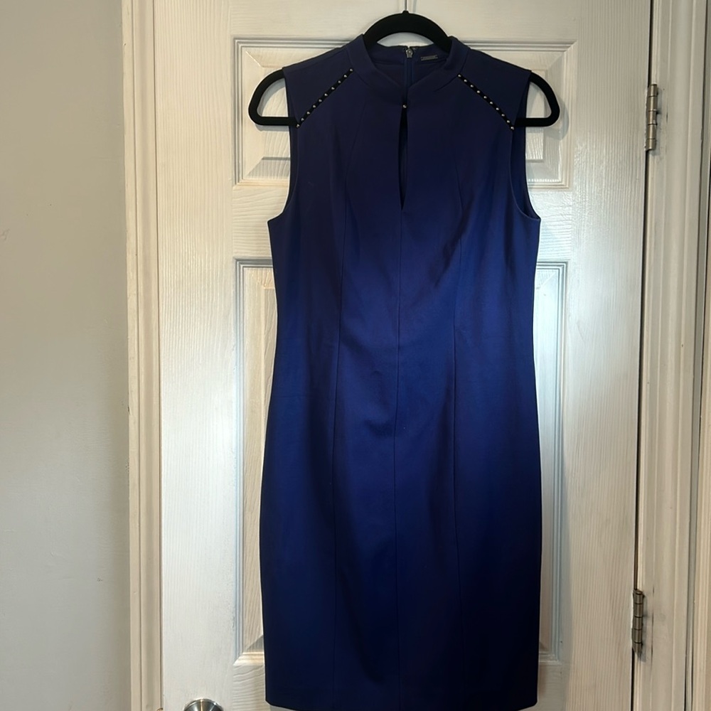 Ellie Tahari Purple Sleeveless Work or Event Dress - Never Worn Size 6
